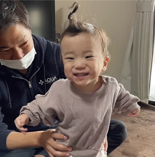 小児訪問看護ステーションの活動で訪れた子供の写真
